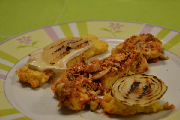 Crostini di polenta &quot;riciclata&quot;