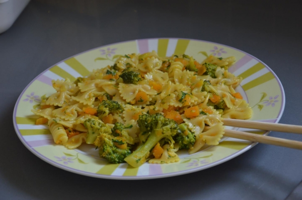 Pasta con broccoli e zucca