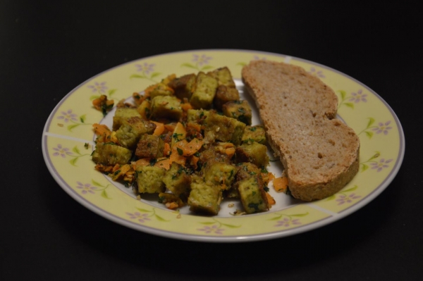 Dadini di tofu e zucca